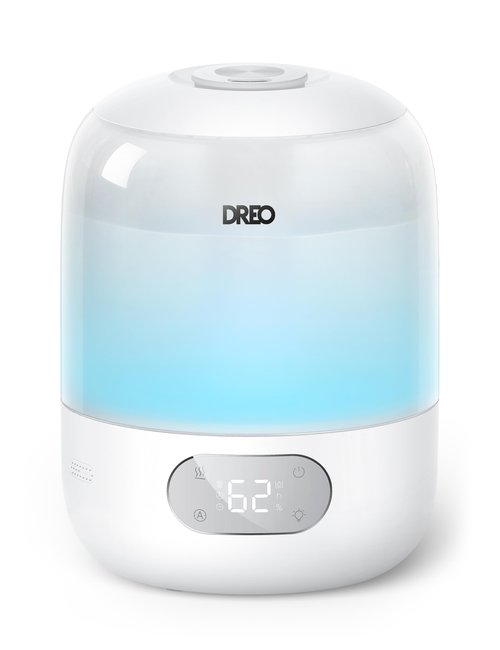 DREO Cool Mist Humidifiers for Baby, 3L Top Fill, 26dB Quite, Ambient Indicator Light for Nursery, Less Refill, Indoor