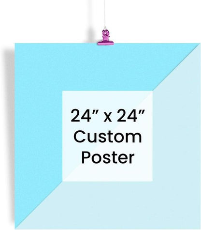 EzPosterPrints - Custom Poster Print - Upload Your Image for Personalized Decor - 24 X 24 Inches