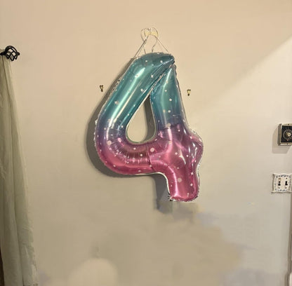 Number Balloons - 40 Inch Birthday Decorations for Kids | Pink, Purple & Blue 1st, 11th, 21st Celebrations