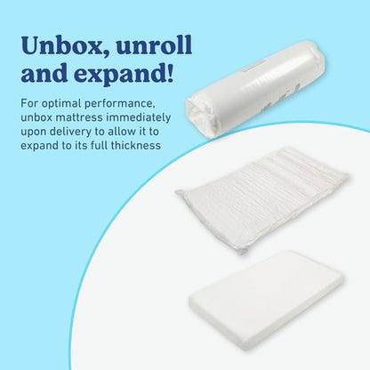 Graco Premium Crib & Toddler Mattress - GREENGUARD Gold Certified, Waterproof Cover, Fits Standard Cribs & Toddler Beds