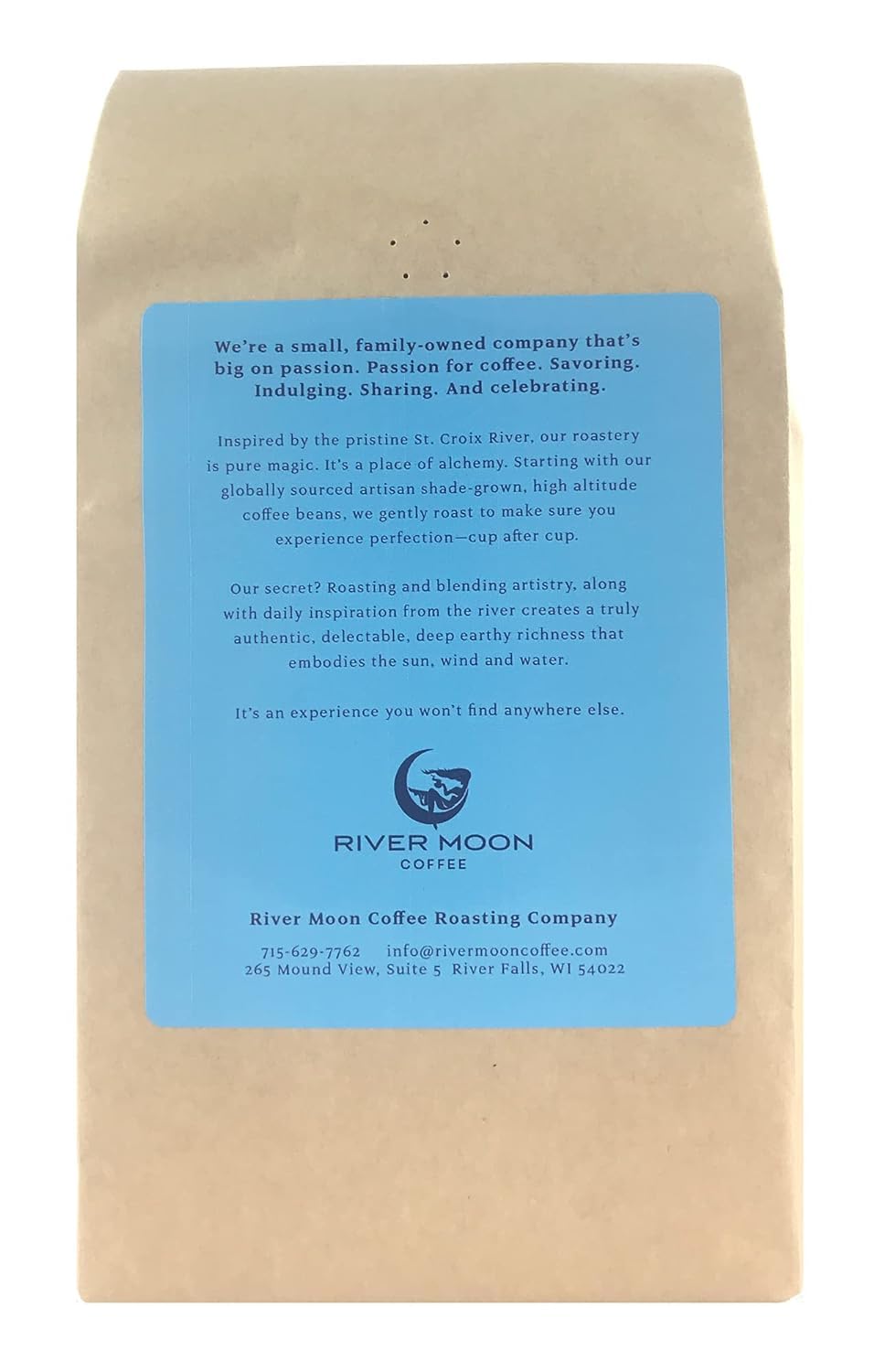 River Moon Coffee Espresso Beans, 2 lbs, Italian Style Medium Roast - Espresso Coffee Beans, Non GMO, Coffee Bean Direct Trade, 100% Arabica, Lucina Blend