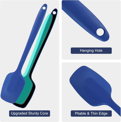 Skiennix Premium Silicone Spatula Set - 5-Piece Heat Resistant Up to 446°F | Food Grade for Nonstick Cookware