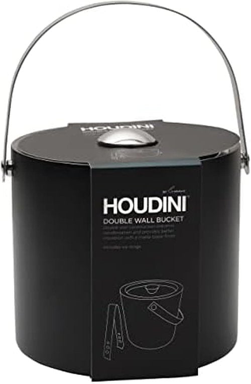 Houdini Double Wall Matte Black Stainless Steel Ice Bucket