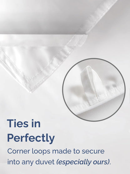 Skiennix Queen Size White Alternative Down Comforter - Warm, Lightweight & Breathable All-Season Bedding Set