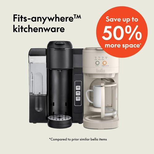 BELLA VersaBrew 2-in-1 Coffee Maker - K-Cup Compatible with Iced Coffee Function & 60oz Tank