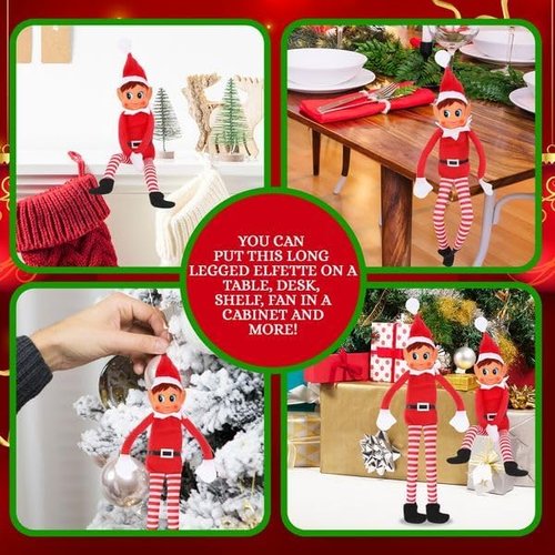 Elfette Plush Toy - Christmas Elf Behaving Badly | Naughty Girl Doll | 12 Inches