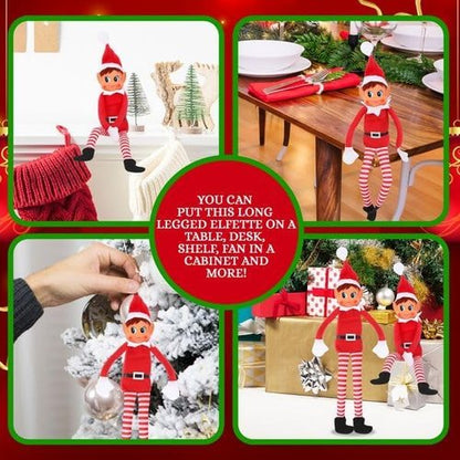 Elfette Plush Toy - Christmas Elf Behaving Badly | Naughty Girl Doll | 12 Inches