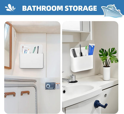 Skiennix Magnetic Toothbrush Holder - Wall Mounted Organizer for Cruise Essentials | Perfect for Caribbean & Alaska Trips