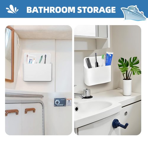 Cruise Essentials 2025 Magnetic Toothbrush Holder, Bathroom Travel Toothbrush Holder, Caribbean Cruise Ship and Alaska Cruise Ship