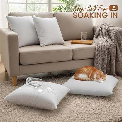 Utopia Bedding Outdoor Pillow Inserts - Water Resistant Garden Throw Pillows | 18 x 18 Inches (Pack of 2)