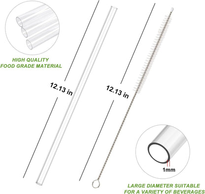 YOELIKE Replacement Straws for Stanley 40/30oz Adventure Quencher Tumbler - 6 Pack with Cleaning Brush