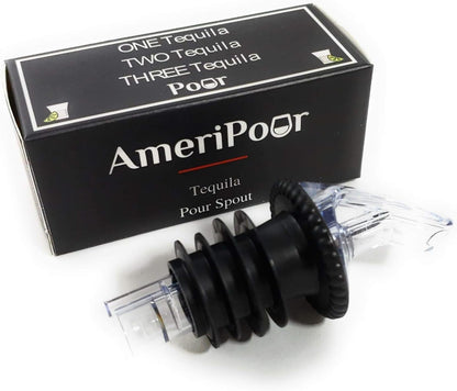 Speed Pourer - Patron Pour Spout - Made 100% In The USA. Free Flow Bar Spouts That Don't Leak - No Cracks, Just A Smooth Cocktail Pour Every Time. (Clear)
