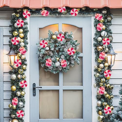 PASUTO 8.5Ft Candy String Lights with 10 LED Bulbs for Christmas Decorations - Indoor & Outdoor Holiday Decor