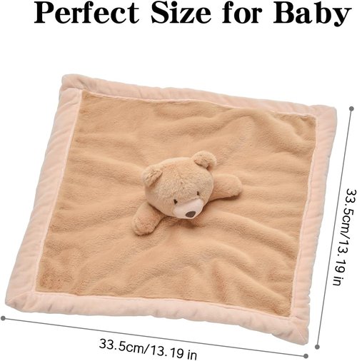 Baby Bear Security Blanket - Soft Lovey for Newborns | Gender Neutral Snuggle Toy for Boys & Girls