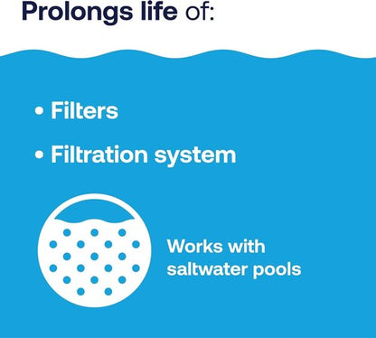 HTH 67071 Filter Cleaner for Swimming Pools - Effectively Removes Dirt, Oil & Grease for Clear Water