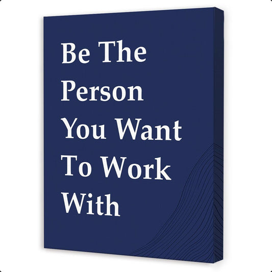 OTINGQD Motivational Wall Art - Inspirational Office Decor for Teamwork | Positive Canvas for Home & Cubicle