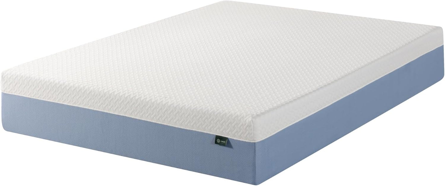 Zinus 12 Inch King Cooling Memory Foam Mattress - Fiberglass Free, Medium Feel, Breathable Design