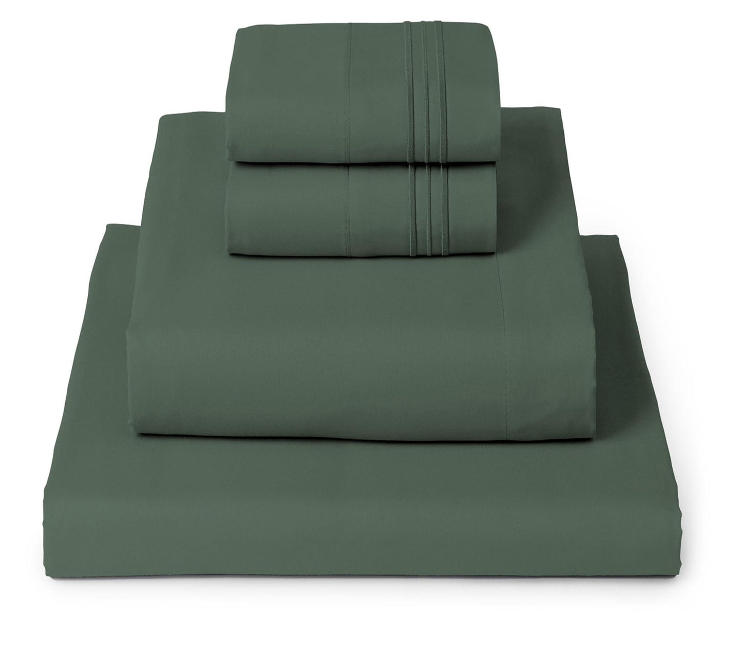 Mellanni King Sheets Set - 4 PC Iconic Collection Bedding - Hotel Luxury, Extra Soft, Cooling Bed Sheets - Wrinkle, Fade, Stain Resistant (King, Emerald Green)