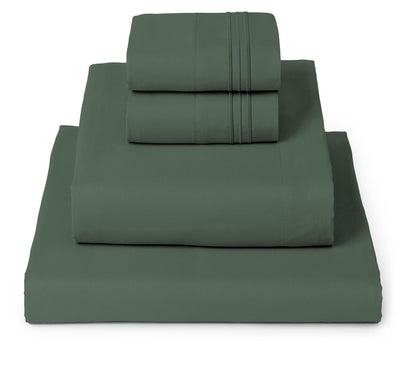 Mellanni King Sheets Set - 4 PC Iconic Collection Bedding - Hotel Luxury, Extra Soft, Cooling Bed Sheets - Wrinkle, Fade, Stain Resistant (King, Emerald Green)