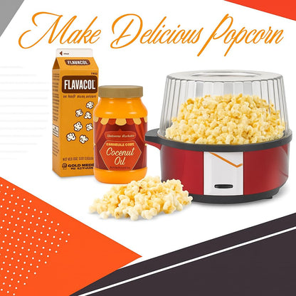 Perfectware Flavacol Popcorn Seasoning Salt 35oz | Coconut Oil 32oz Combo Kit - Buttery Movie Theater Flavor for Home Use