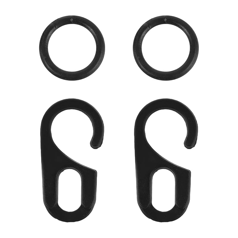 Grandfather Clock Weight Hooks and Ring Set - 2 Pairs 2.30x1.20x0.20 cm DIY Replacement