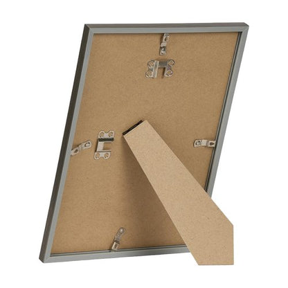 JCJMY 6x9 Picture Frame Silver Gray for Wall Hanging or Tabletop, Wall Mounting Horizontally or Vertically, 6 x 9 Wall Gallery Poster Photo Frame with Shatter Resistant Plexiglass, Silver Gray