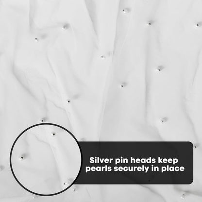 Pearl White 3-Pack 28 x 120 Inch Gauze Table Runner - 10ft, Artoid Mode