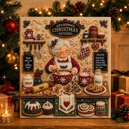 Christmas Nutcracker Pearl Art Kit for Adults - Festive 3D Mosaic Craft