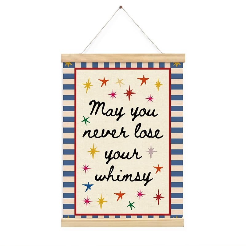 Never Lose Your Whimsy - Maximalist Kids Playroom Wall Art Poster Banner (Variation of THIS listing)