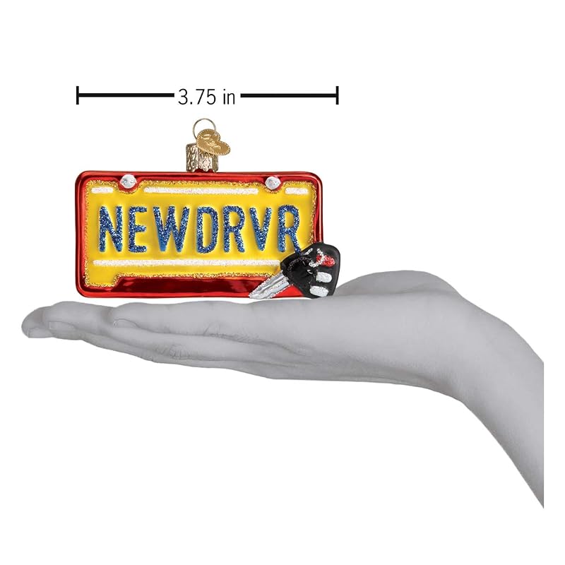 New Driver Ornament - 3.75 x 2 Glass Keepsake