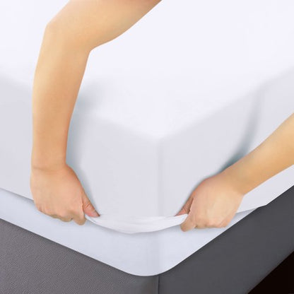 Utopia Bedding Twin Fitted Sheets - Bulk Pack of 02 Bottom Sheets - Soft Brushed Microfiber - Deep Pockets - All Around Elastic (White)