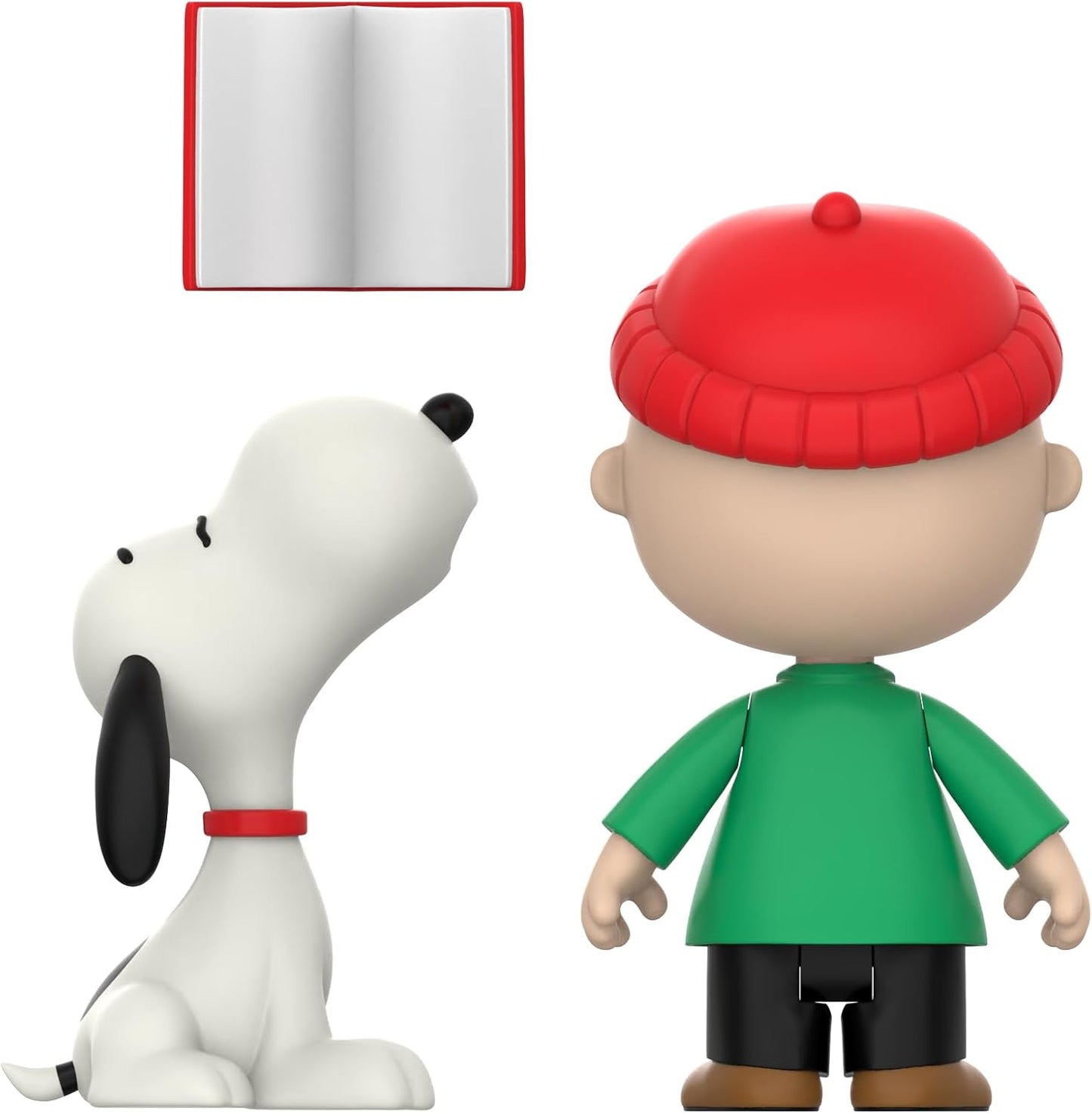 Super7 Reaction Figure | Peanuts Charlie Brown & Snoopy Caroling - 3.75" Classic Action Figures (2 Pack)