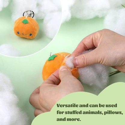 BUTUZE Premium Polyester Fiberfill Stuffing - 500g (17.6oz) High Resilience Fill for DIY Dolls & Pillows