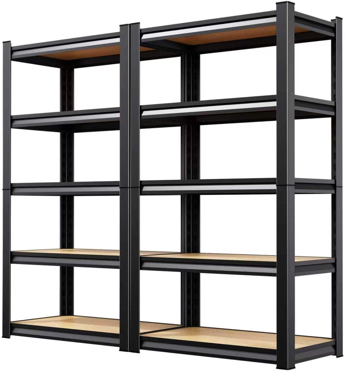 Skiennix 5-Tier Heavy Duty Metal Garage Shelving - Adjustable Steel Rack Units | 71" H x 28" W x 12" D for Home & Industrial Storage