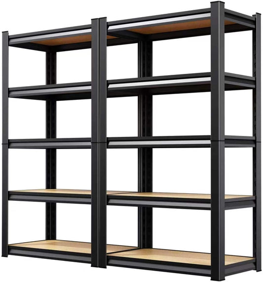Regine Switzerland Heavy Duty Garage Shelving - 5 Tier Adjustable Metal Storage Rack | 71" H x 28" W x 12" D