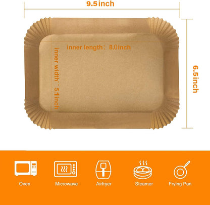 Ninja Air Fryer Liners - 100 Pcs Non-Stick Parchment Paper for DZ201, DZ401, DZ550 & More