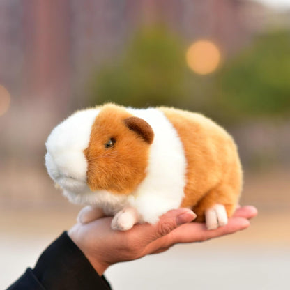Simulated Hamster Plush Toy - Realistic Guinea Pig Doll for Kids | Soft and Squeezable Design