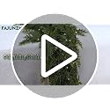 12FT Thick Christmas Cedar Garland with 300 Branches and Real Touch Layers - Extra Full, Green