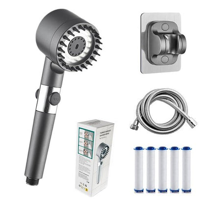 Drivse Showerhead, Ion Drops Shower Head, DrivseTurbo with Built-in Filter Handheld Turbo Showerhead (1 Set) (1PCS)