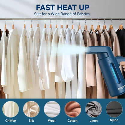 Skiennix Clothes Steamer - 700W Fast Heat-Up Garment Steamer with 180ML Water Tank | Ideal for Home & Office
