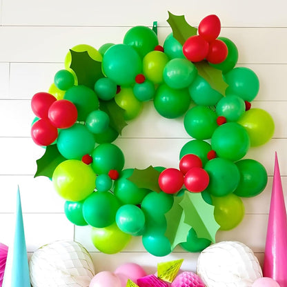 Voircoloria 12-Inch Green Latex Balloons - 105 Pcs for Birthday, Dinosaur, and St. Patrick's Day Parties