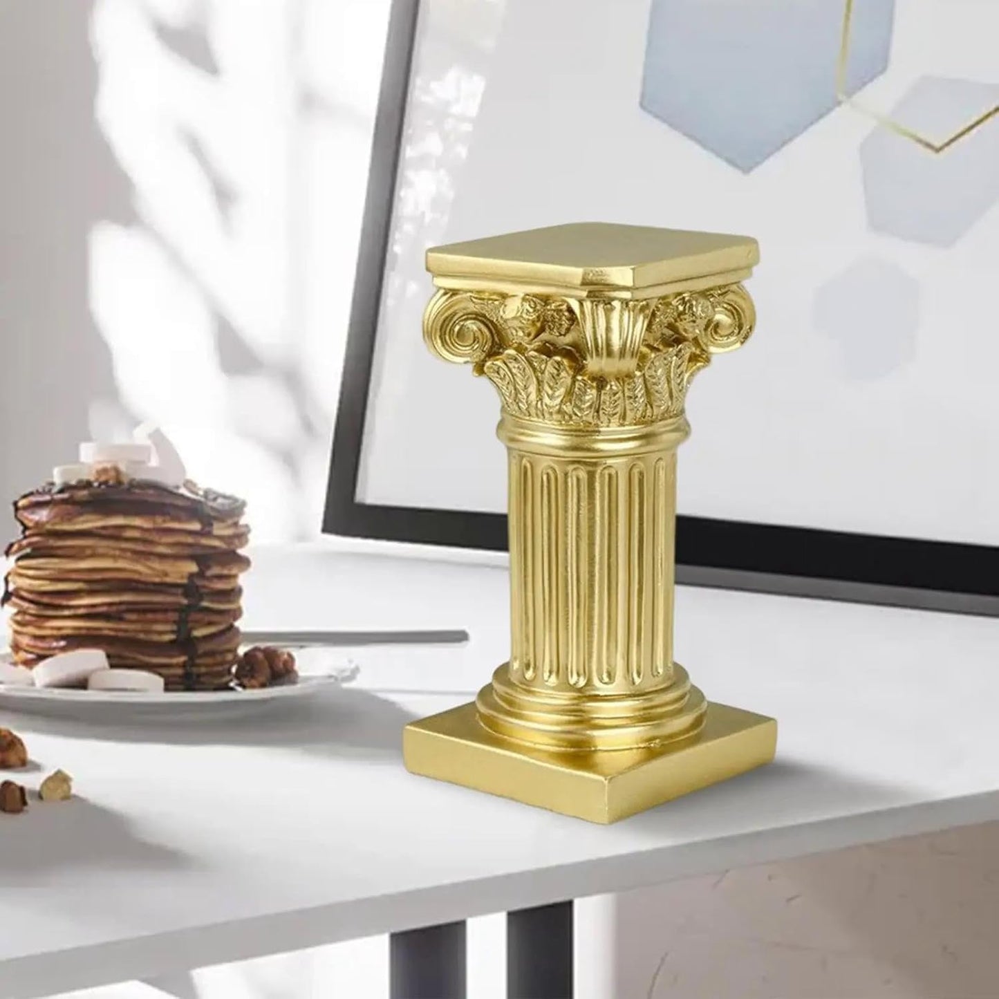 Regine Switzerland Mini Roman Pillar Greek Columns - Classic Resin Statues for Home & Garden Decor