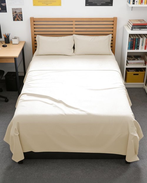 Full XL Bed Sheet Set by Hotel Luxury | 4-Piece Soft, Breathable & Cooling Bedding - Off White