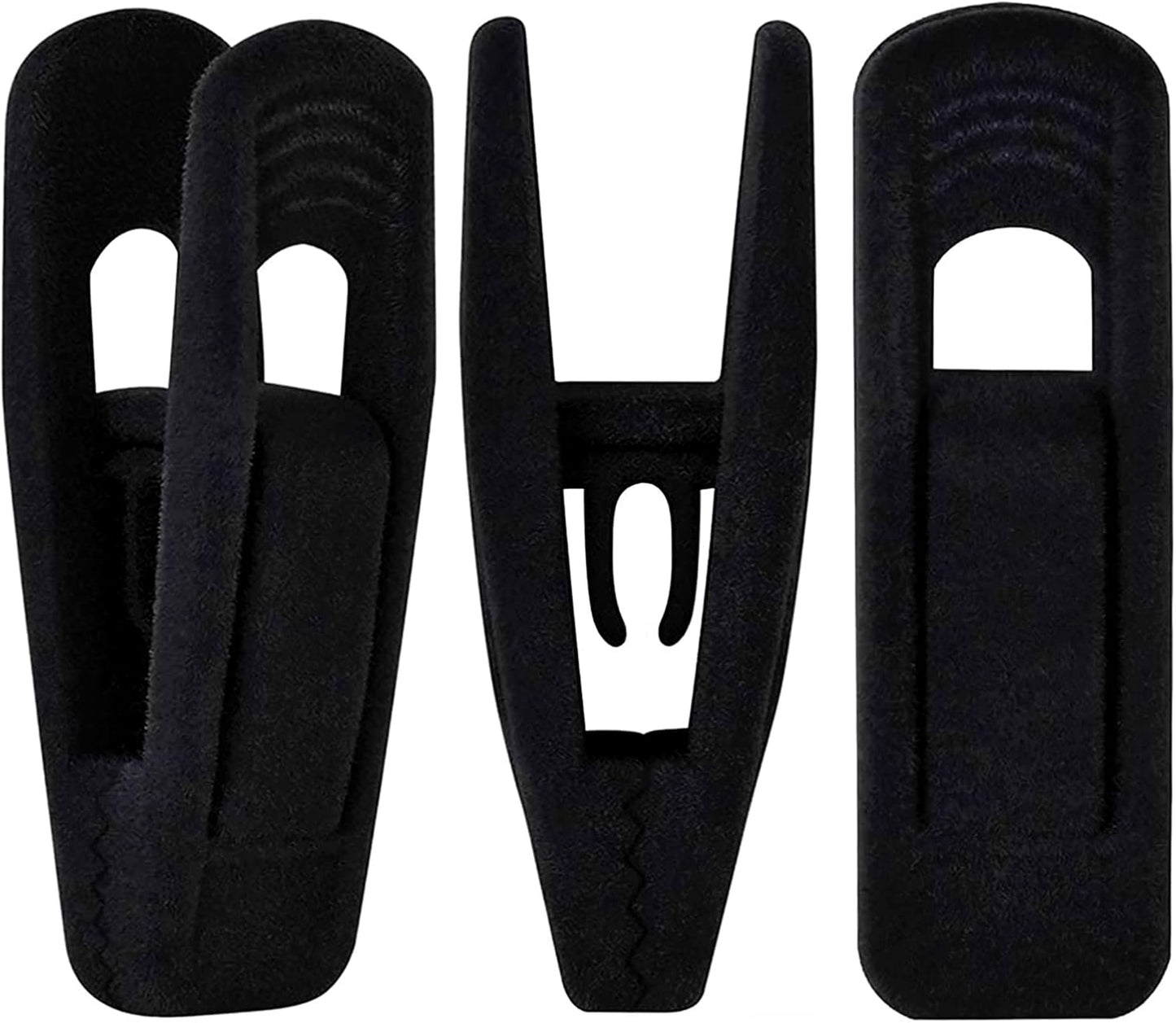 TOFIIGREM Velvet Hangers - 40 PCS Black Clips for Pants, Skirts & Baby Clothes | Durable & Non-Slip