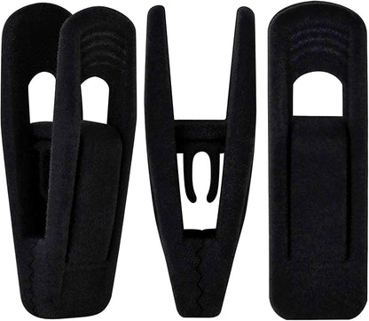 TOFIIGREM Velvet Hangers - 40 PCS Black Clips for Pants, Skirts & Baby Clothes | Durable & Non-Slip