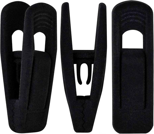 TOFIIGREM Velvet Hangers - 40 PCS Black Clips for Pants, Skirts & Baby Clothes | Durable & Non-Slip