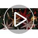 7-Pointed Paper Star Lanterns - Red & White Christmas Hanging Decorations, 12 Inch, 5 Pack - Variation of THIS listing