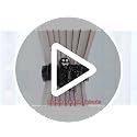 Halloween Ghost Curtain Tiebacks - Black Gothic Decor with Variation Black + Ghost
