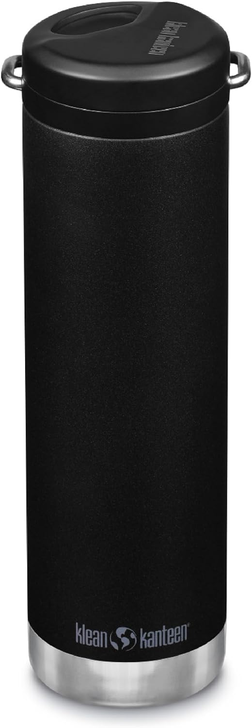 TKWide 20oz Twist Cap Water Bottle - Sleek Black Design for Hydration On-the-Go