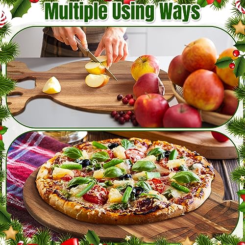 Christmas Themed Cutting Boards Set - Antler, Tree & Bowknot with Handles